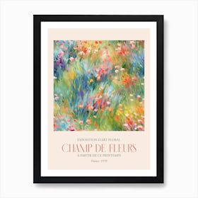 Champ De Fleurs, Floral Art Exhibition 47 Art Print