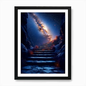 Stairs To The Milky Way Art Print