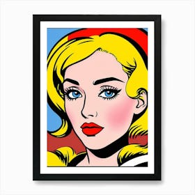 Vivid Allure: The Modern Muse in Pop Art Form Pop Art Art Print