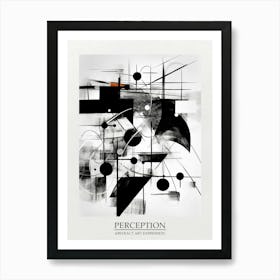 Perception Abstract Black And White 7 Poster Art Print