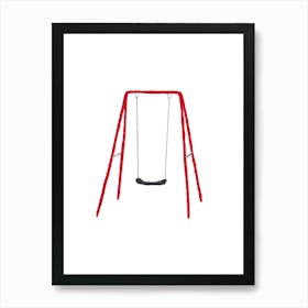 Red Swing Poster