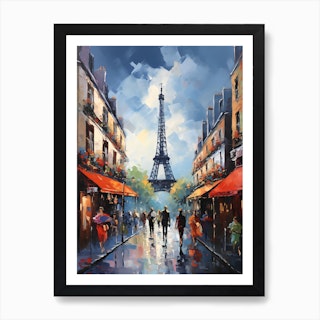 Paris, France Travel Watercolor Art Print Art Print by Adrienne