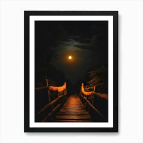 Moonlight Bridge 2 Art Print