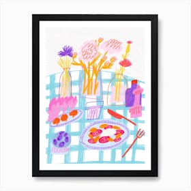 Mozzarella Snack In Italy Art Print