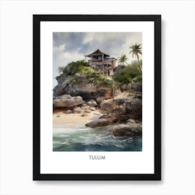 Tulum Watercolor 1travel Poster Art Print