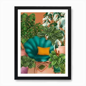 Room Full Of Plants 1 Art Print