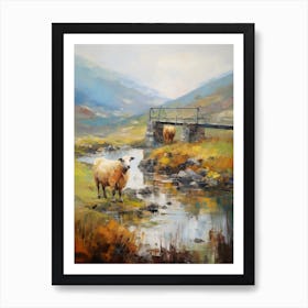 Highland Sheep In Glen Etive 3 Affiche