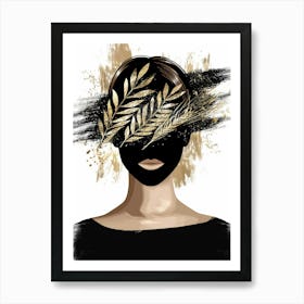 Gold Leaf Painting 5 Art Print