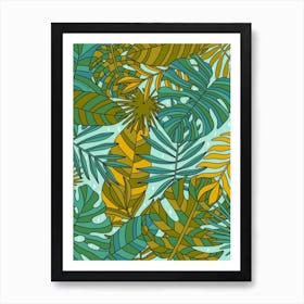 Tropical Leaves Art Print