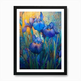 Dutch Irises Art Print