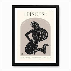 Pisces Celestial Art Print