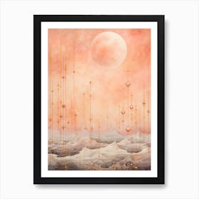 Celestial Geometric Illustration 4 Art Print