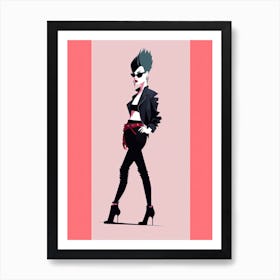 Clean Pink Punk Charisma Art Print