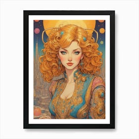 Sci-Fi Girl Art Print