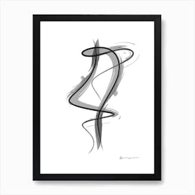 Spiral Strokes 8 Art Print