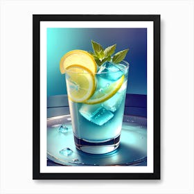 Glass Of Lemonade 1 Art Print