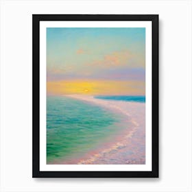 Clearwater Beach Florida Monet Style Art Print