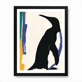 Penguin 1 Cut Out Collage Art Print