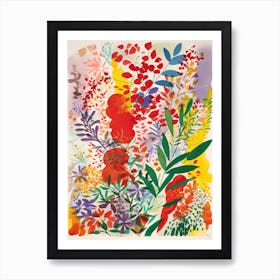 Heather Flower Illustration 3 Art Print