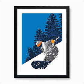 Winter Sport Ski Downhill Alpes Skiing 5 Art Print