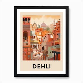 Dehli 6 Vintage Travel Poster Art Print