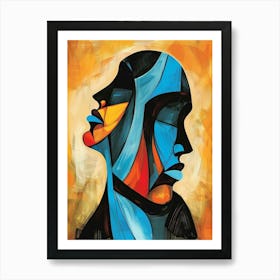 Abstract Portrait Of A Woman 79 Art Print