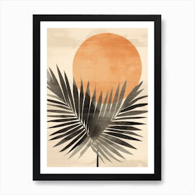 Palm Leaf Canvas Print Art Print