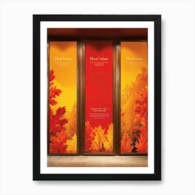 A Seamless Presentation Of Signs Set In An Abbot Point Style Reception Design With Warm Autumn Colo (4) 1 Art Print