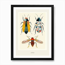 Colourful Insect Illustration Aphid 2 Poster Art Print