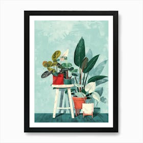 Potted Plants 3 Art Print