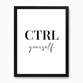 Ctrl Alt Del Vertical 01 Art Print