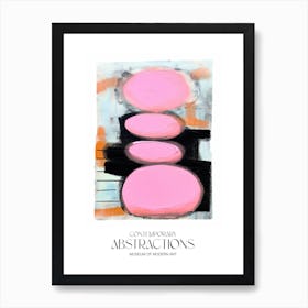 Pink Pop Painting Abstract 3 Exhibition Poster Art Print