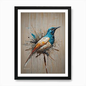 Bird On A Branch Art Print