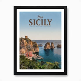 Visit Sicily Art Print