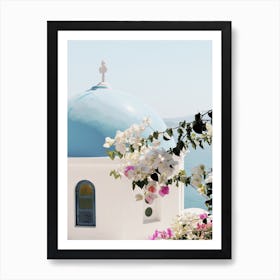 Cathedral And Flowers Art Print