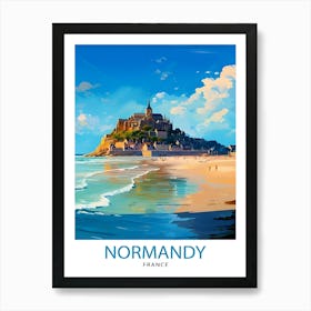 Normandy France TravePoster 2 Art Print