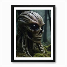 Alien Head Art Print