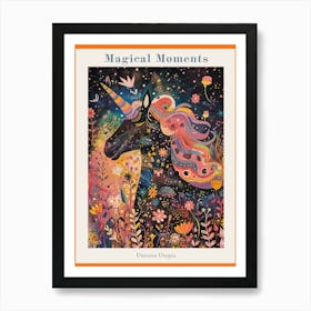 Unicorn Fauvism Portrait 2 Poster Art Print