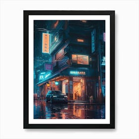 Neon City 8 Art Print