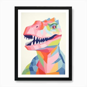 Colourful Dinosaur Torvosaurus 2 Art Print