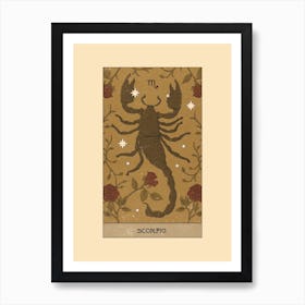 Scorpio Tarot Art Print