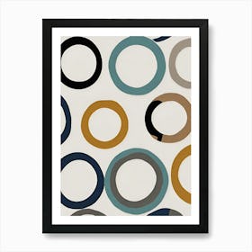 Abstract Circles minimalism art Art Print