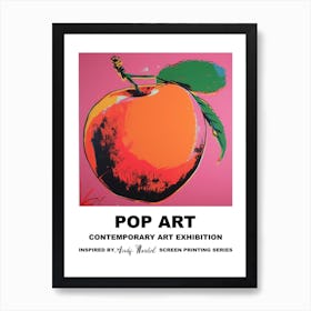 Poster Big Peach Pop Art 1 Art Print