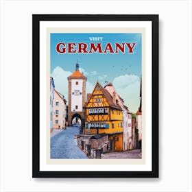 Germany Travel Poster Art Print