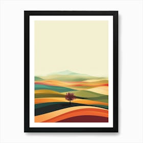 Landscape With A Tree Art Print