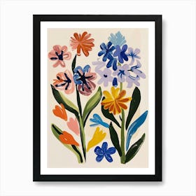 Painted Florals Hyacinth 3 Art Print