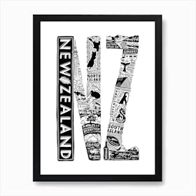 New Zealand Art Print