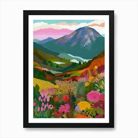 Abstract Mountain Colorful Acrylic Art Print