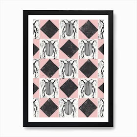 Stripey Bug Art Print
