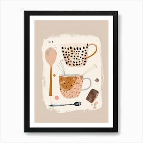 Coffee And Spoons Art Print